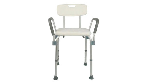 Bancos de Banho com encosto e apoio de braço